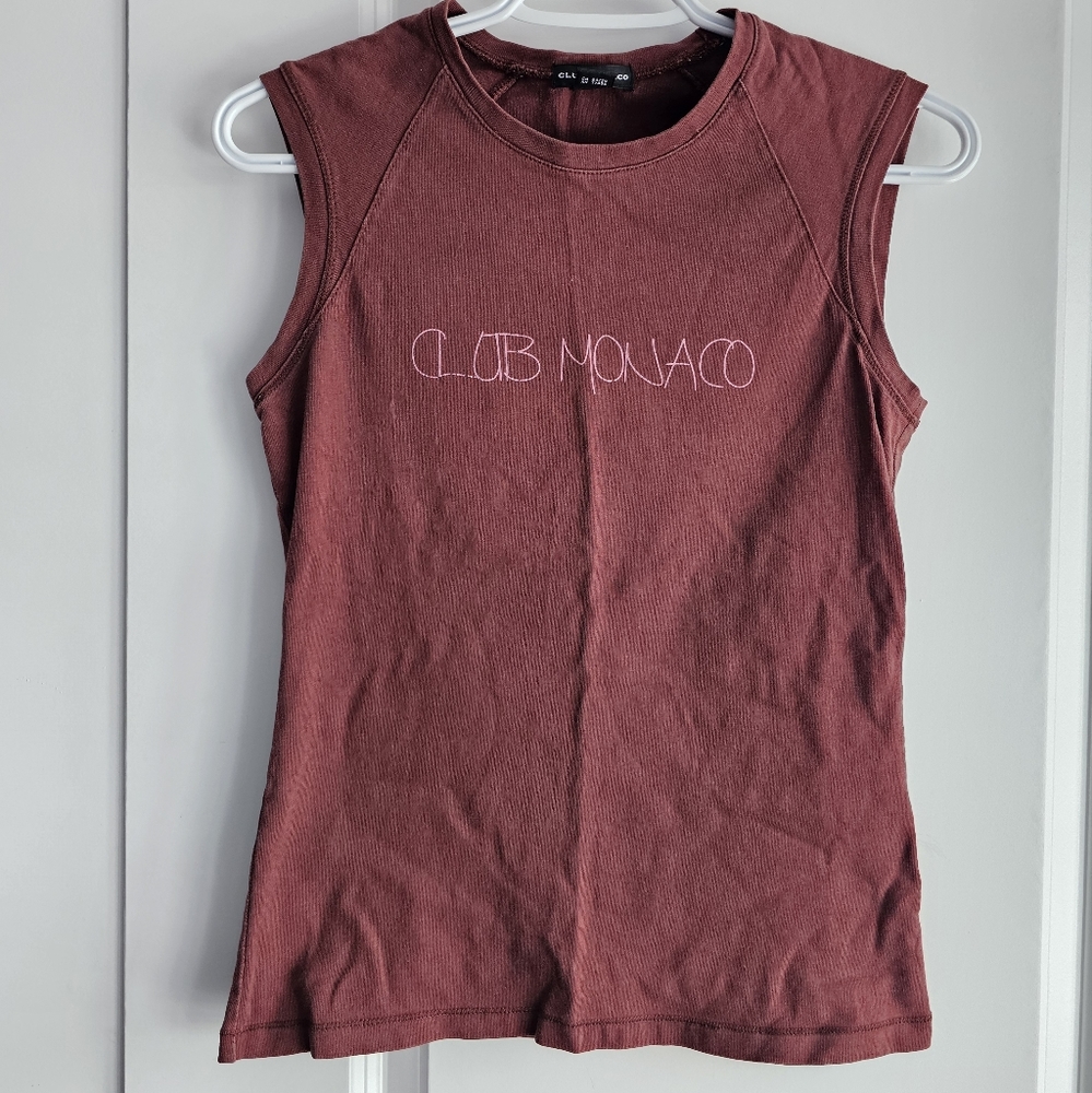Brown sleeveless top